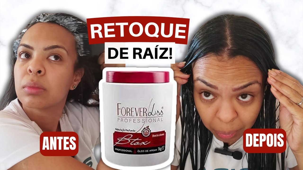 RETOQUE DE RAÍZ + PÓS QUÍMICA [EM DETALHES!!!] - BOTOX FOREVER LISS - ARGAN - 0% formol!