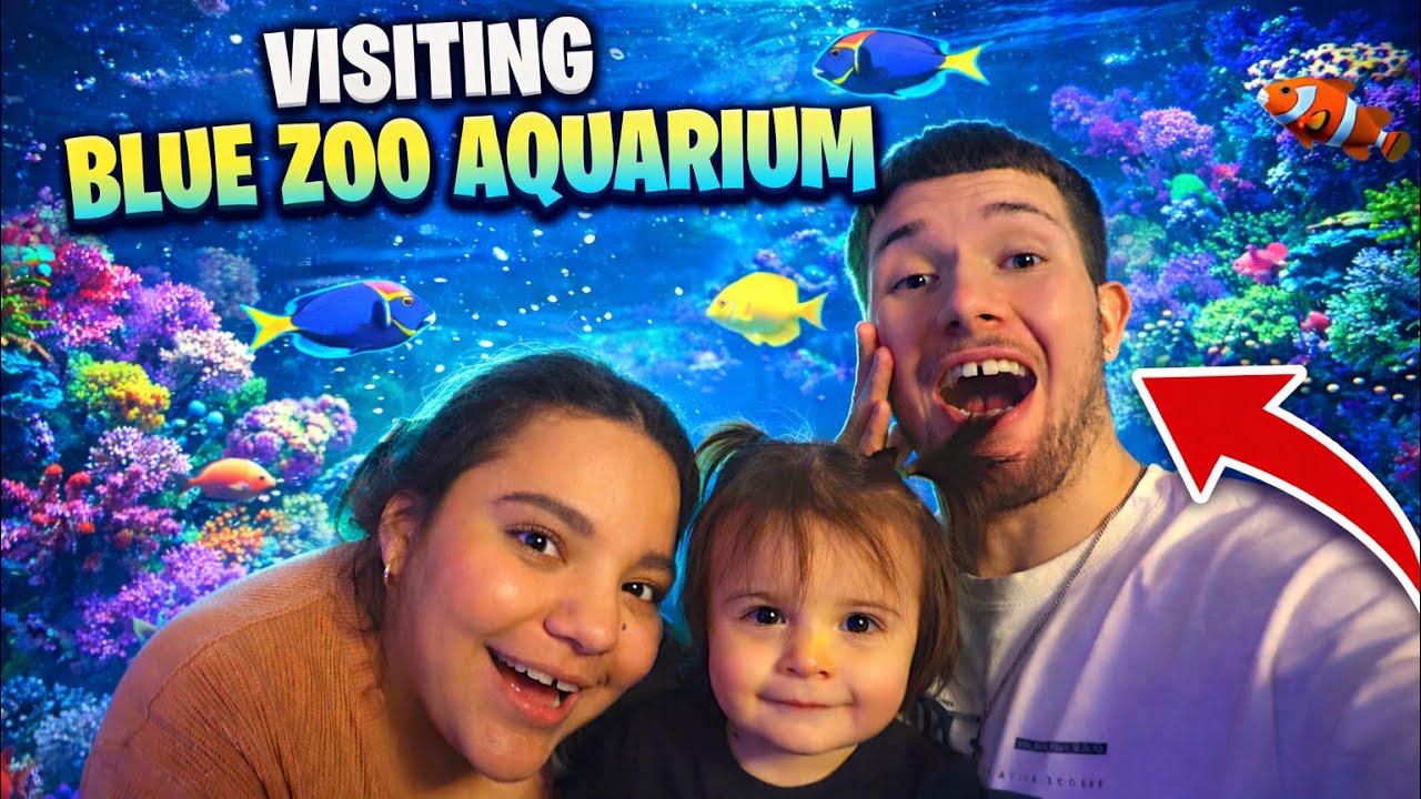 Taking Adalee to Blue Zoo Aquarium!  #aquarium #fish #toddlers #fyp 