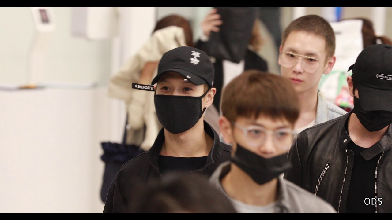 180408 샤이니+동방신기-윤호-인천공항 입국
