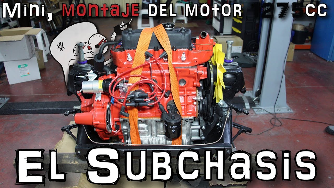 Mini, montaje del motor 1275cc #17: Subchasis | (En español)