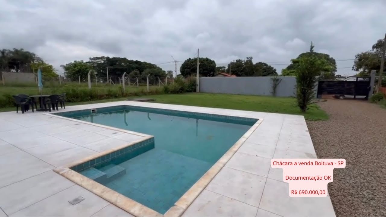 Linda chácara a venda em Boituva - SP / Documentação OK - Aceita financiamento / R$ 690.000,00