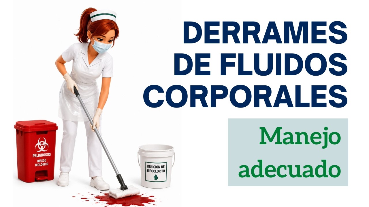Limpieza de DERRAMES de fluidos corporales🩸seguridadysalud1