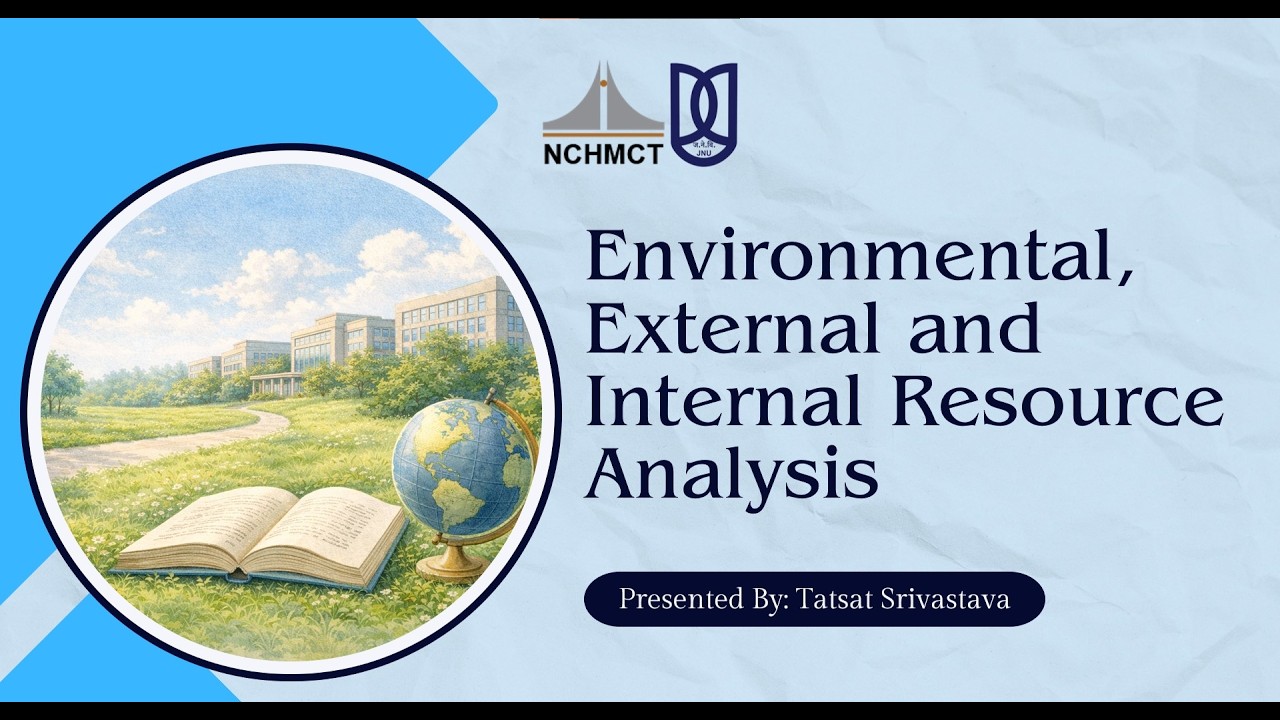 Environmental, External and Internal Resource Analysis by Tatsat
