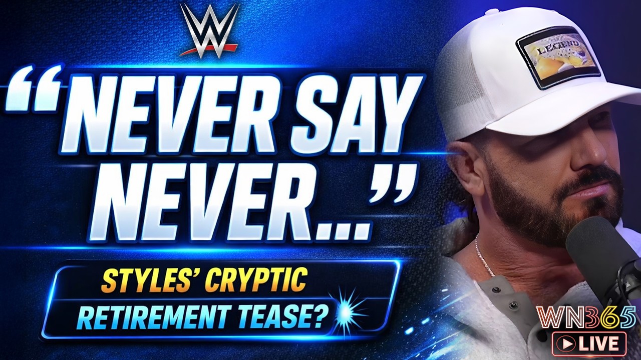AJ Styles TEASE After WWE Retirement...NO AEW Run? 🤔