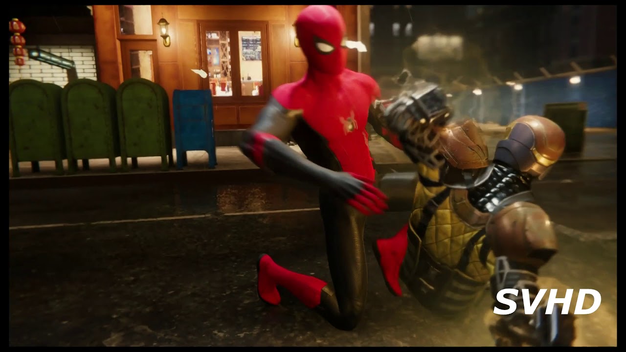 MARVEL SPIDER MAN PS4 SHOCKER CHASE BOSS FIGHT