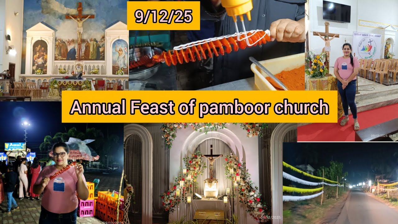 Annual Feast of Pamboor church #viralvideo #video #shortvideo #ytshorts #udupi #karnataka