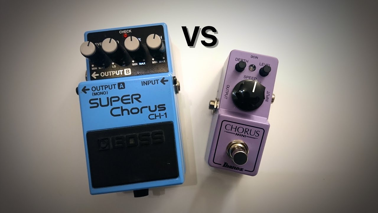 Boss CH1 Super Chorus vs Ibanez Chorus mini (AMT F1)