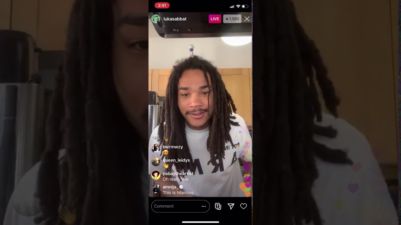 Luka Sabbat cooks breakfast on ig live while in quarantine