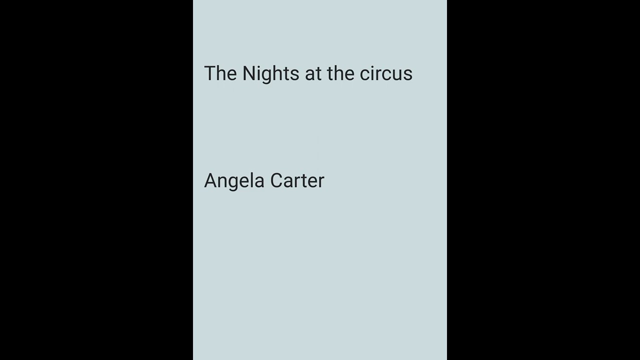 The nights at the circus by angela carter- summary in Malayalm