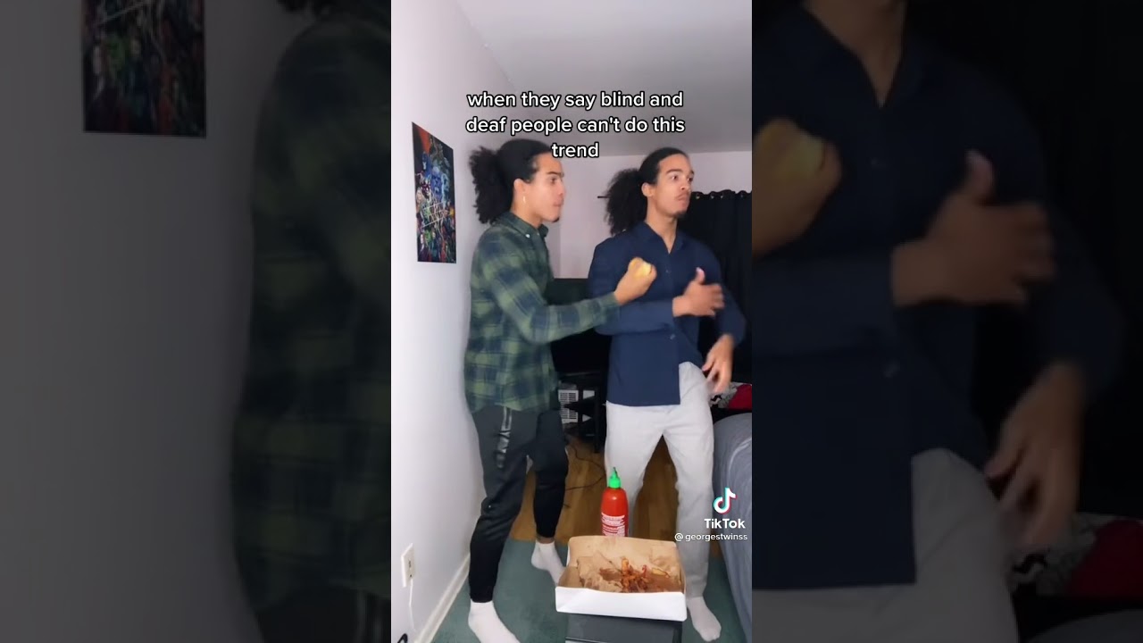 Anyone Can Trend #shorts #relationships #twins #blind #deaf #brothers #hotsauce