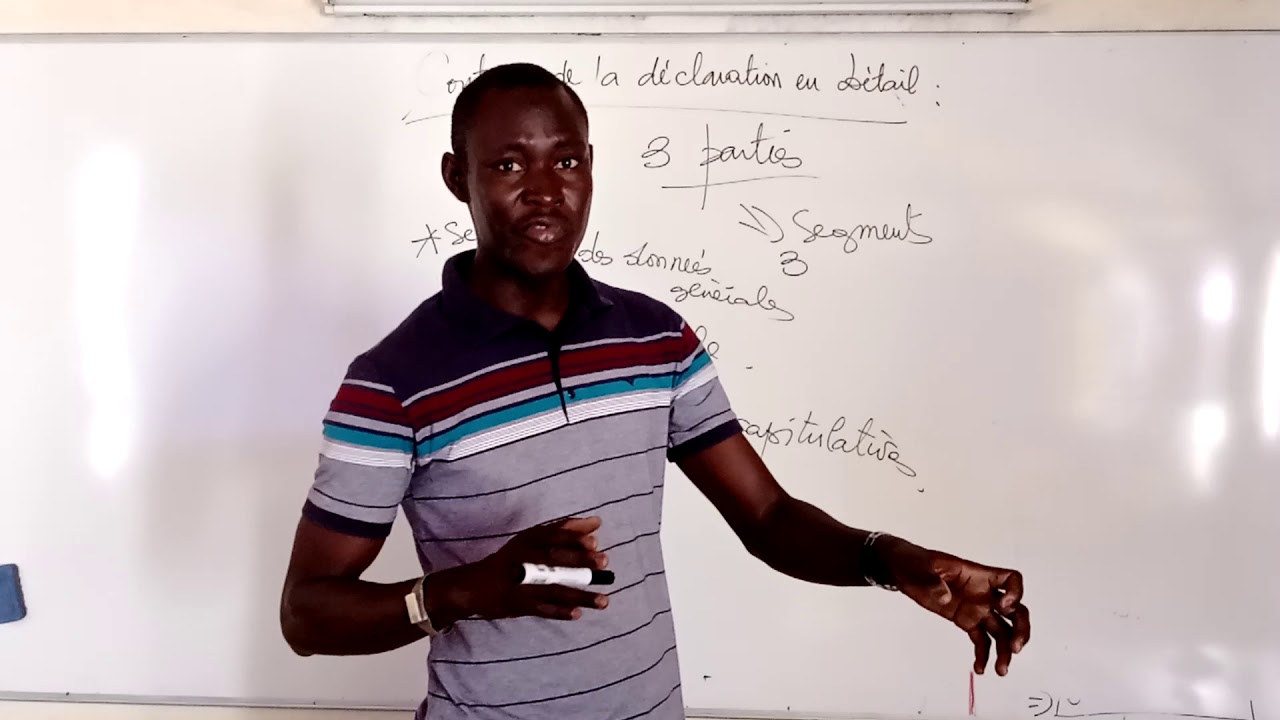 Contenu de la déclaration en détail