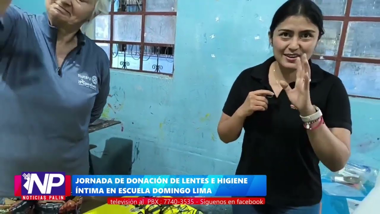 JORNADA DE DONACIÓN DE LENTES E HIGIENE ÍNTIMA EN ESCUELA DOMINGO LIMA