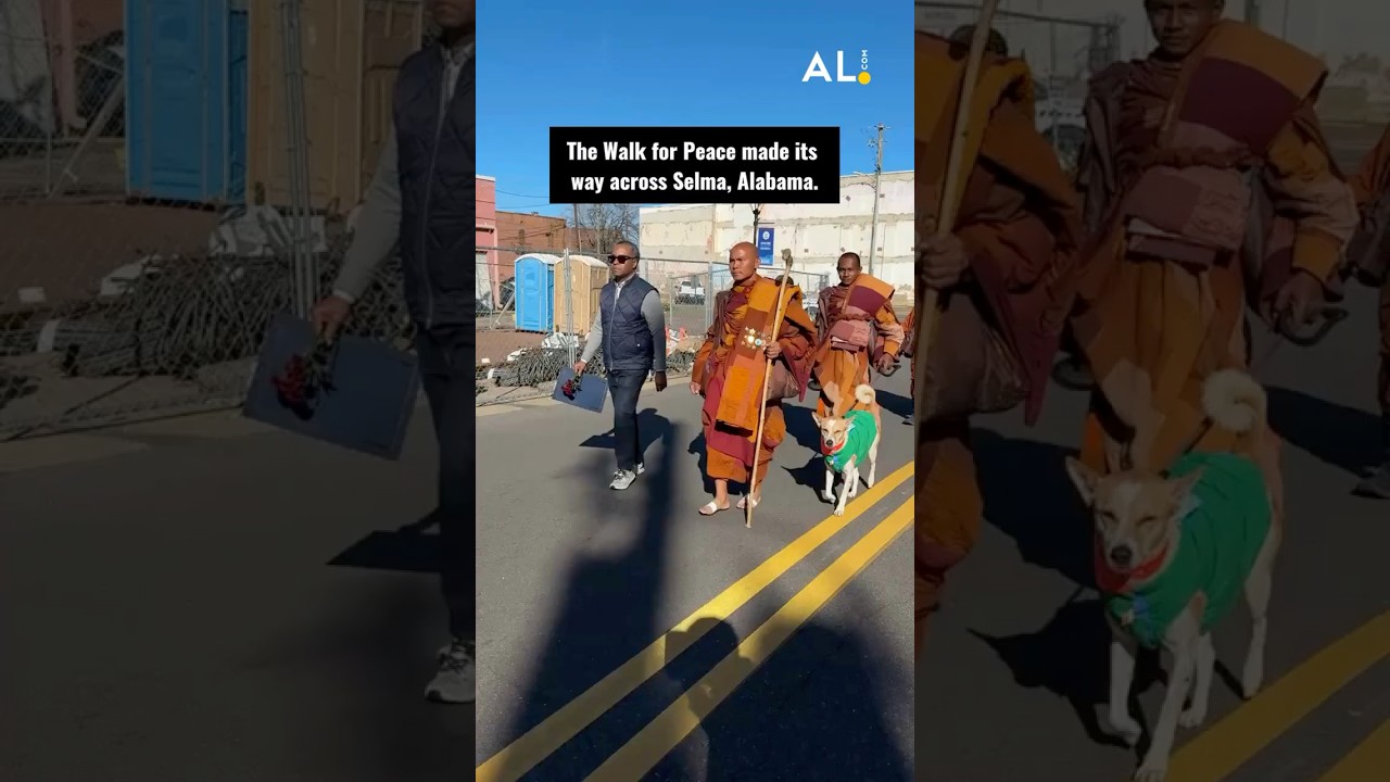 These monks are walking 2300 miles across the nation