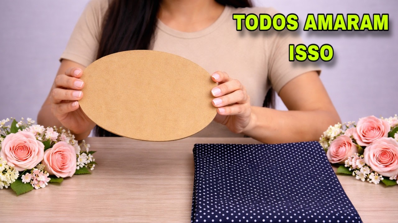 IDEIA FABULOSA COM MDF E TECIDO TODO MUNDI VAI QUERER FAÇA VOCÊ MESMO #viral #compartilhe #diy
