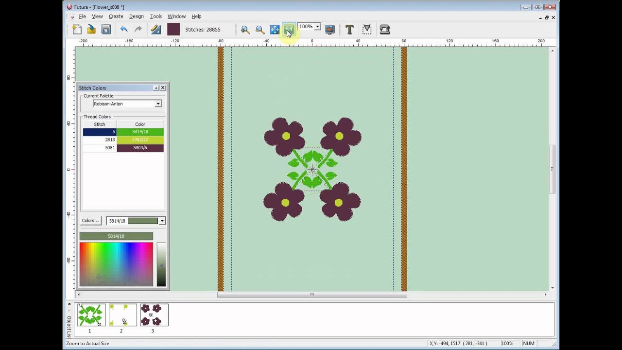 Singer XL-400 Futura Embroidery Machine Software Demo