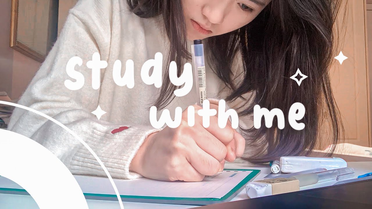 Study with me 'note-taking 📝🌷 ( 30 minutes with music ) 和我一起做笔记🧸！