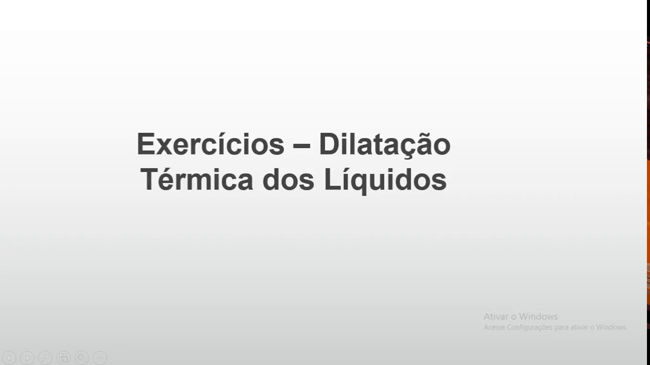 Dilatação dos Líquidos   Exercícios