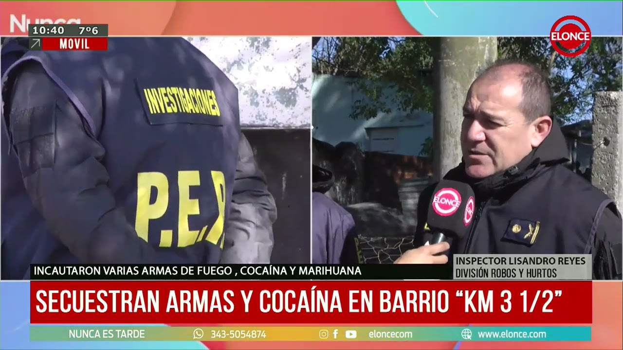 Realizaron un allanamiento por la detección de drogas en zona del Barrio Mosconi 1 - 14/08/25