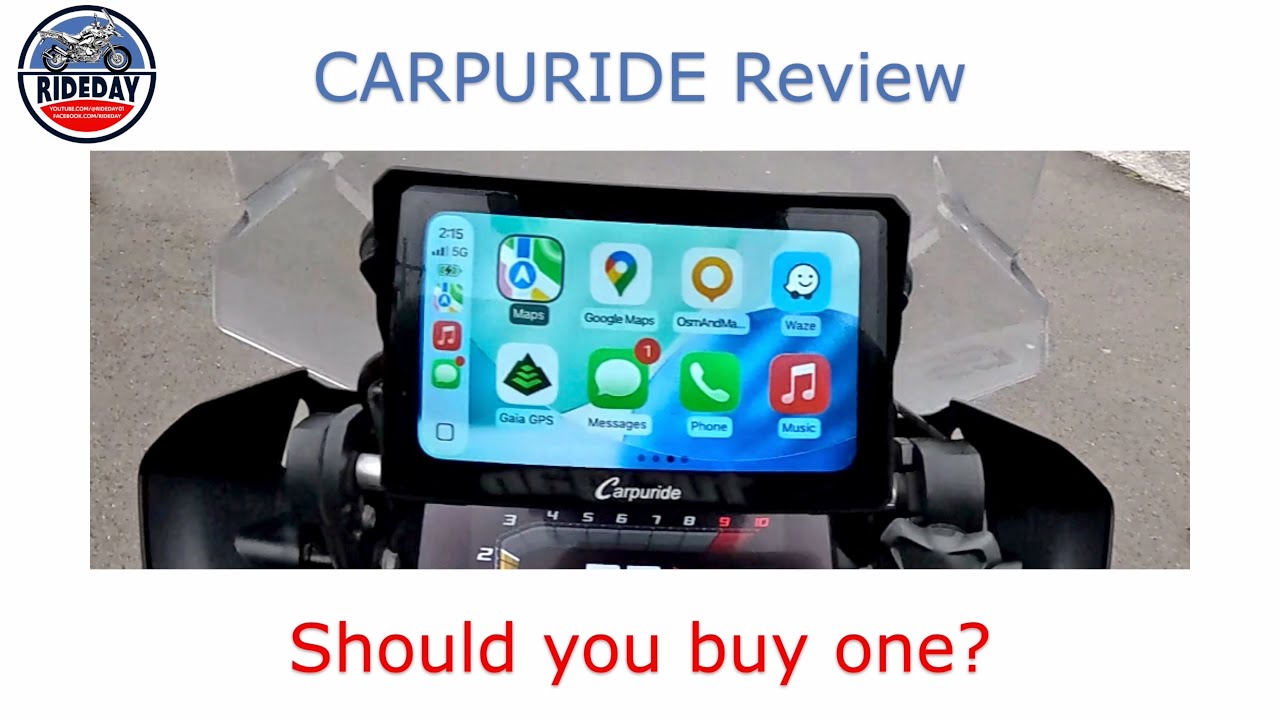 Обзор Carpuride — Apple Carplay и Android Auto на мотоцикле