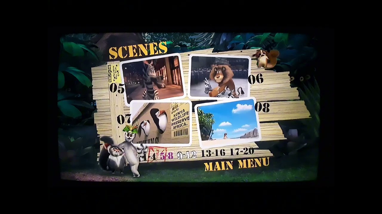 Madagascar USA DVD Menu (2005)