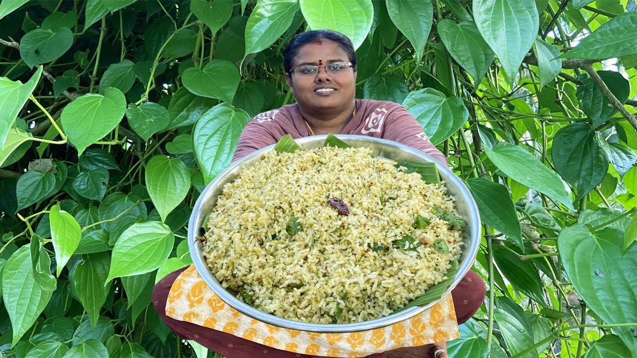 சளியை போக்கும் வெத்தலை சாதம்  / Betel Leaves Rice Fresh Vethalai Sadham / Food Money Food