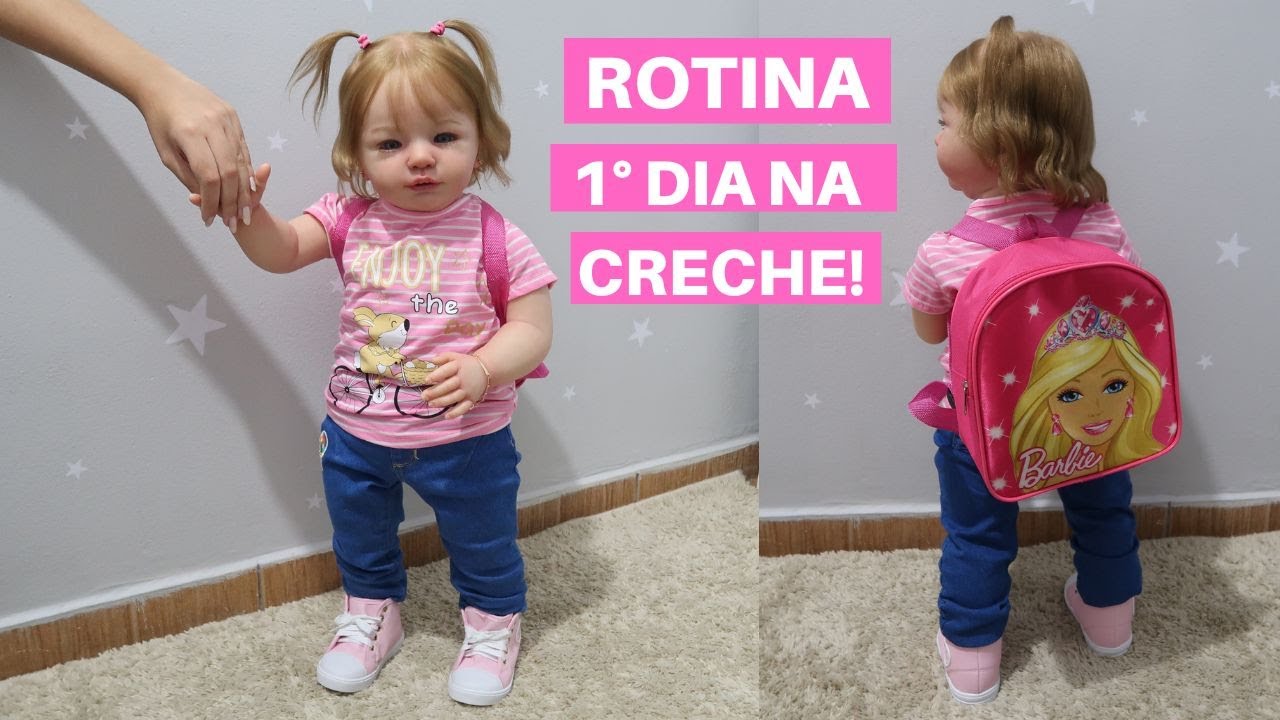 ROTINA DO PRIMEIRO DIA DA EVA NA CRECHE! 🎒