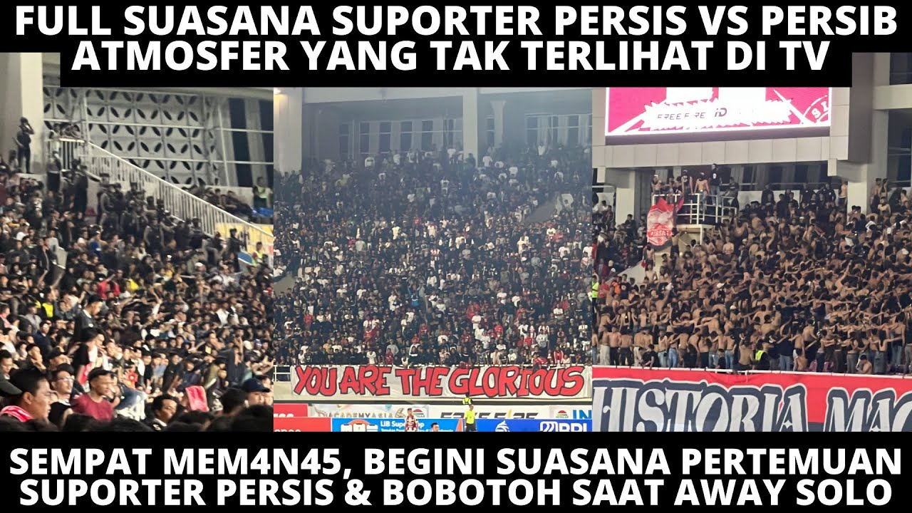 SEMPAT MEMANAS, BEGINI FULL SUASANA ADU PSYWAR SAAT RIBUAN BOBOTOH AWAY KE SOLO❗️  PERSIS VS PERSIB