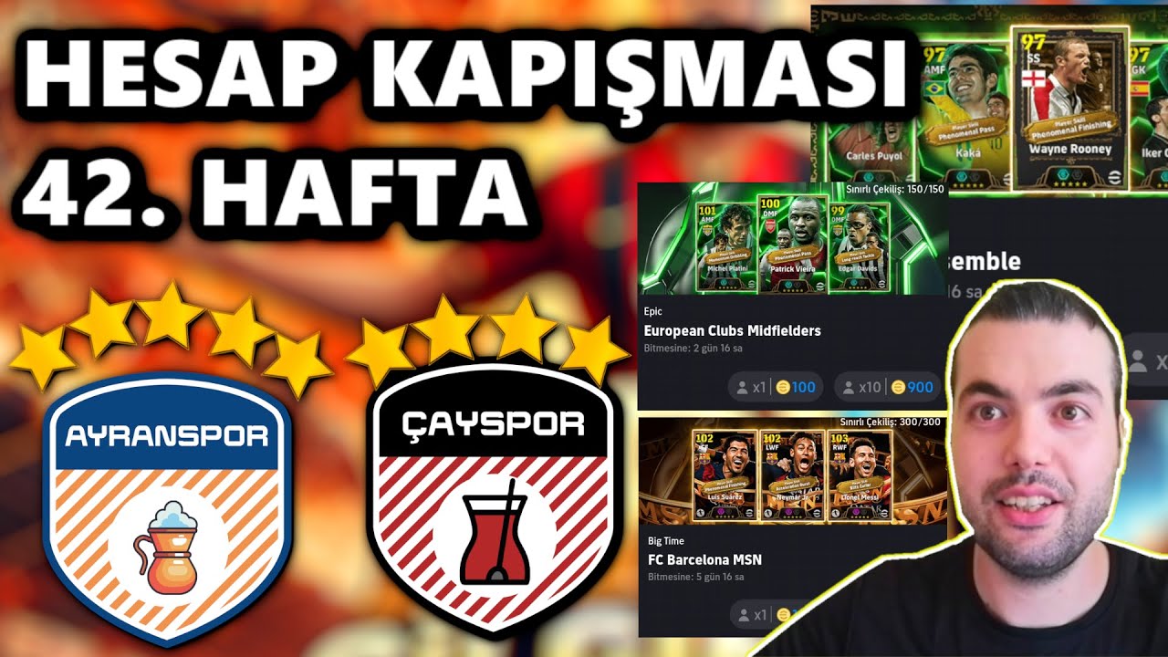HESAP KAPIŞMASI 42. HAFTA ( 5 ⭐ AYRANSPOR vs 4 ⭐ ÇAYSPOR ) eFootball 2025 Mobile