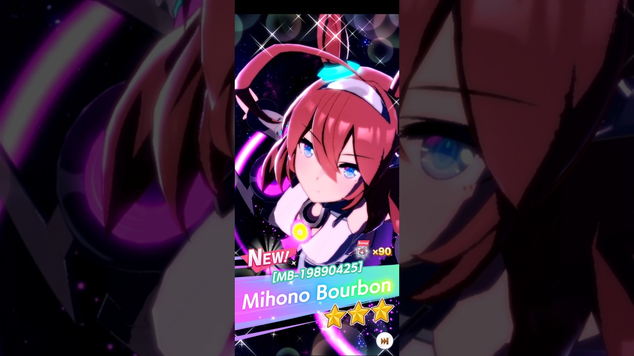 Getting Mihono Bourbon in Umamusume: Pretty Derby! #umamusume #ウマ娘 プリティーダービー #mihonobourbon