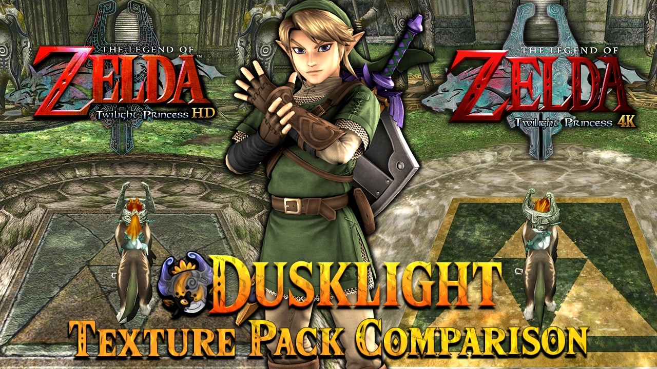 Лучший текстурпак для Twilight Princess? Сравнение TPHD [Wii U] и 4K [Henriko] Dusklight.