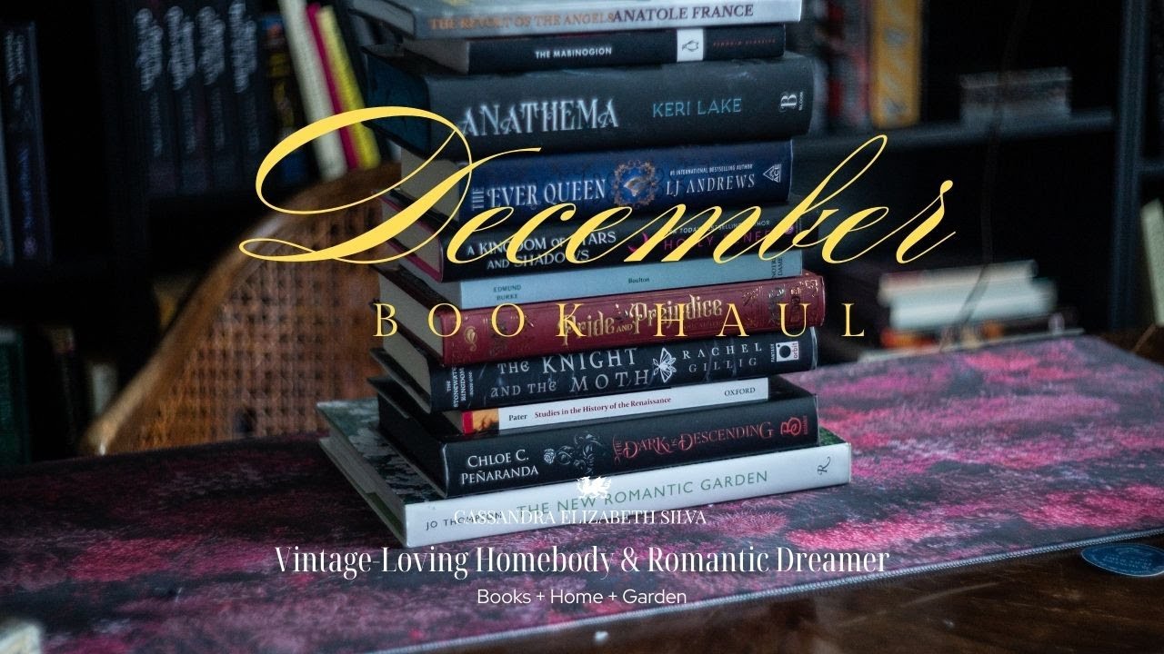 December Book Haul - Romantasy, Medieval History, and English Literature