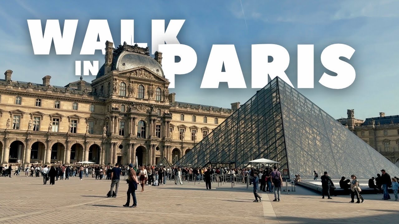 PARIS, France - Sunny Day Walk | 4K, 60fps