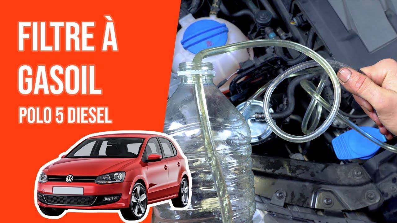 Changer le Filtre à Gasoil POLO 5 1.6 TDI ⛽
