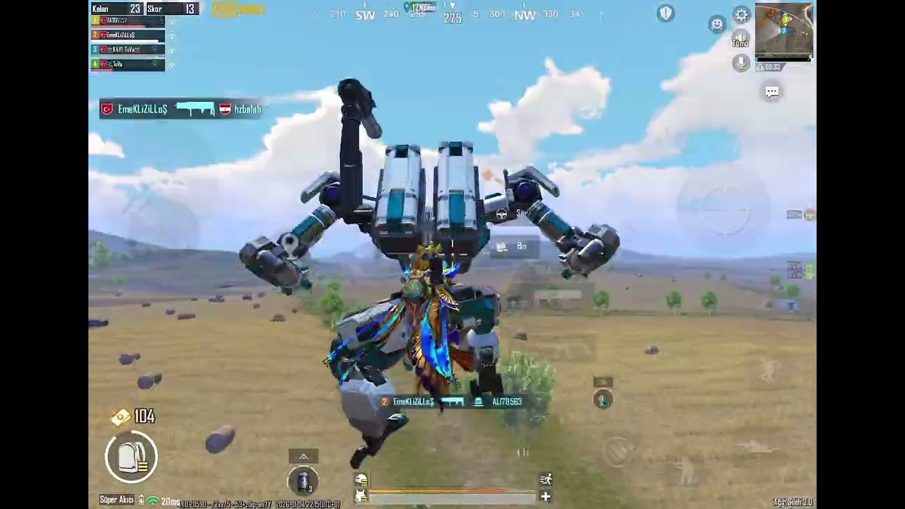 TANKÇI NASIL ÖLDÜĞÜNÜ ANLAMADI PUBG MOBİLE AĞIR SİLAH MODU #pubgmobile 