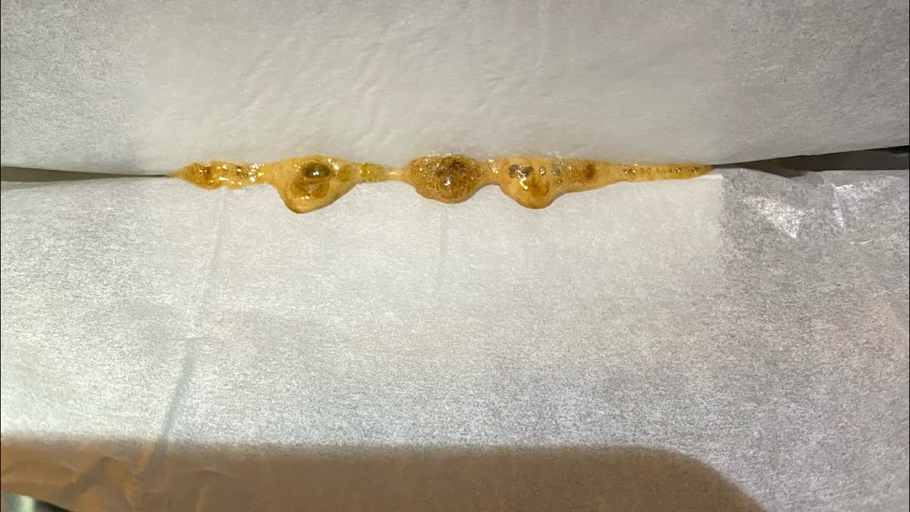 Banana blaze flower pressed into rosin