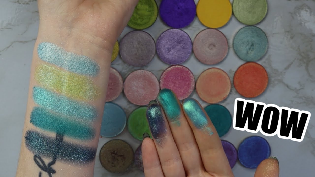 Swatching My JDGlow Single Shadow Collection... These Are AMAZING!!
