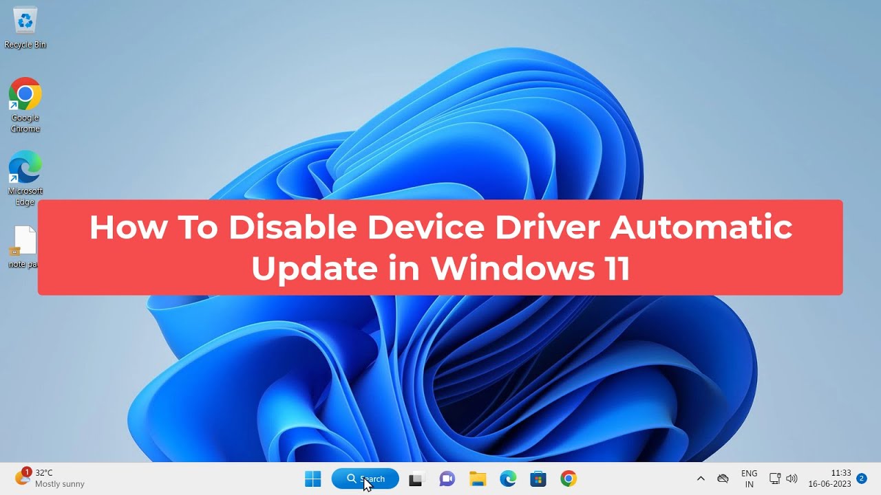 How To Disable Device Driver Automatic Update in Windows 11