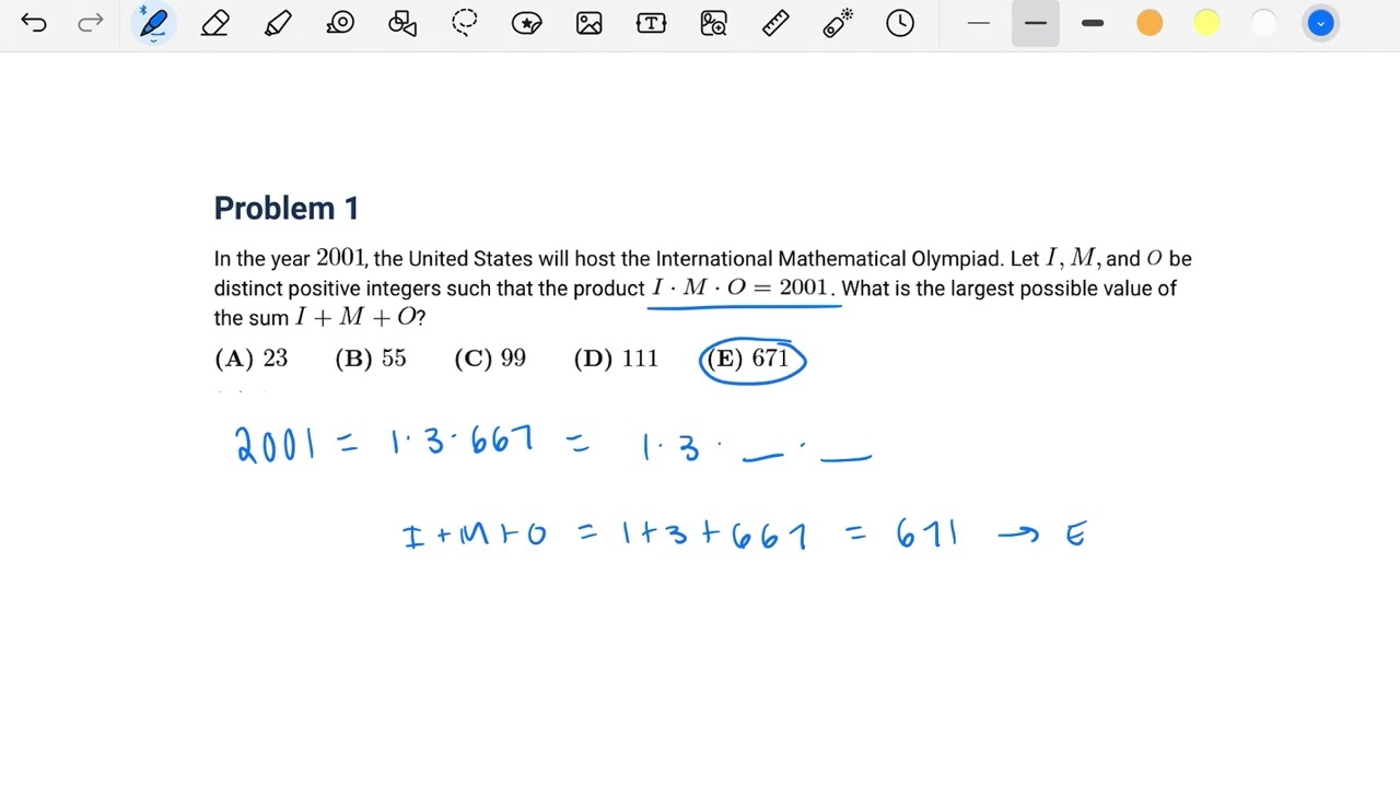 Problems #1-4: AMC12 2000