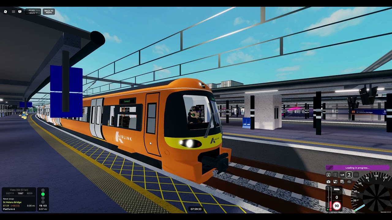 Roblox SCR v2.3.2 R059 Stepford Central➡️Airport Terminal 2 (Class 332/1)