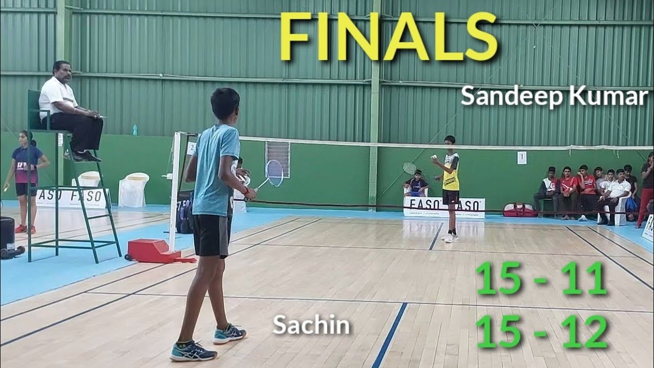 SACHIN vs SANDEEP KUMAR || U-15 Boys Singles || Tamil Nadu Badminton Association - Open Tournament