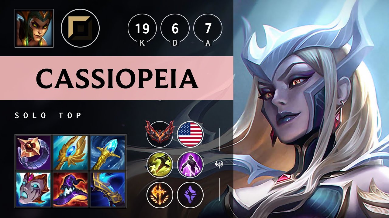 Cassiopeia Top vs Mordekaiser - NA Grandmaster Patch 25.16
