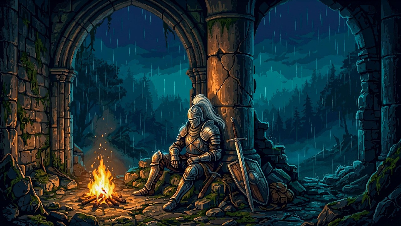 The road can rest now, traveler… Stay by the fire