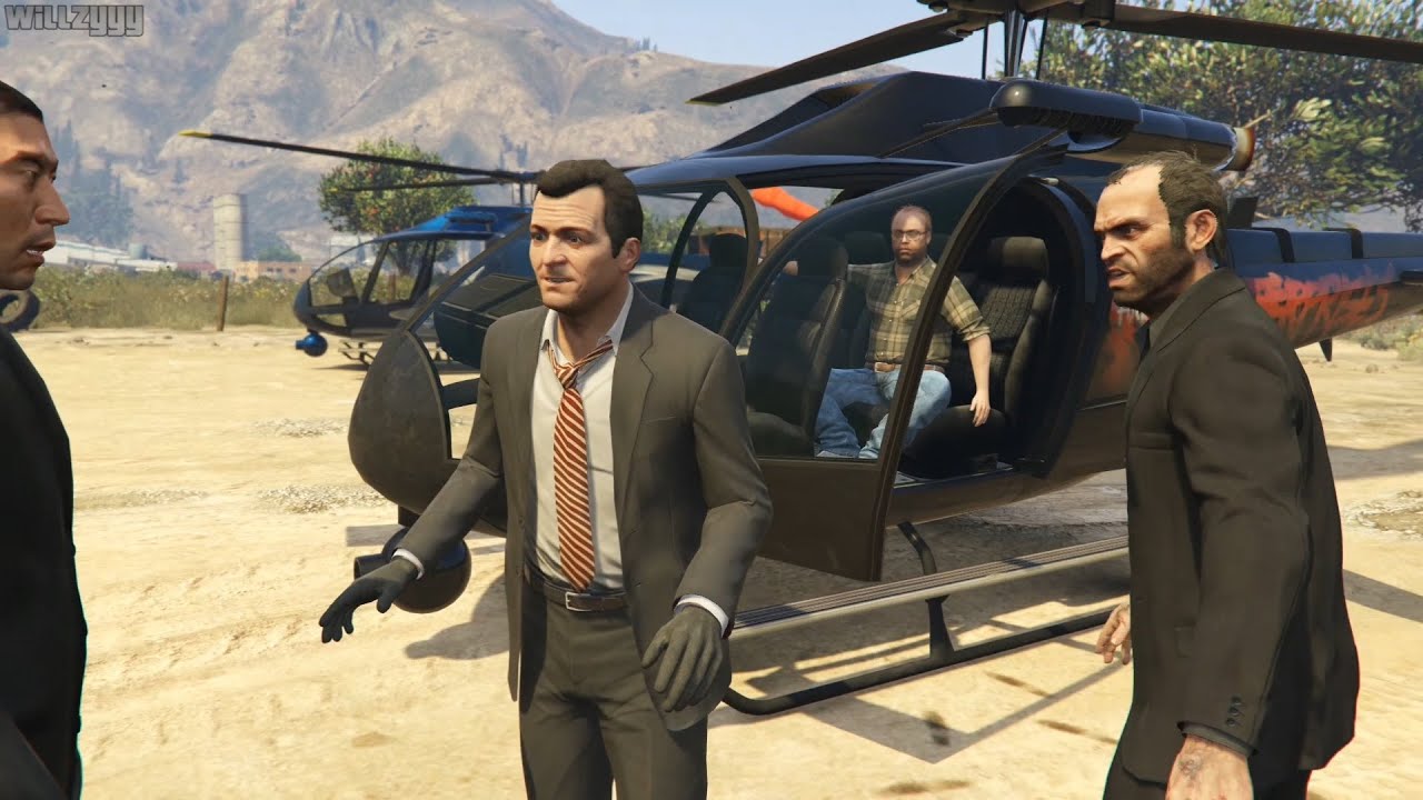 GTA 5 (PS4) - Mission #76 - The Big Score (Obvious Approach)  [Gold Medal]