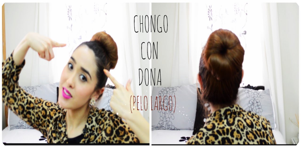 ♡Chongo De Cebolla Con Dona| Pelo Largo♡