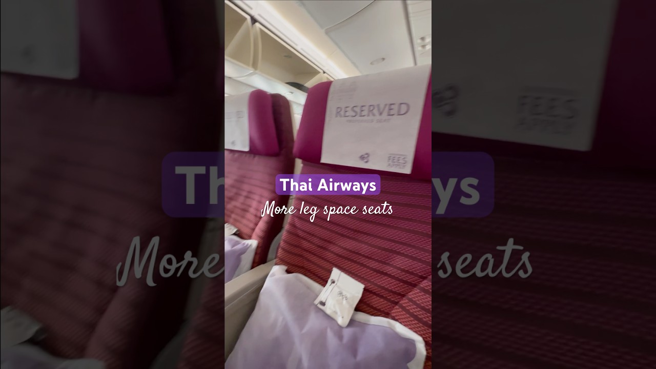 Thai Airways Economy Class - First Row Seats - more leg space