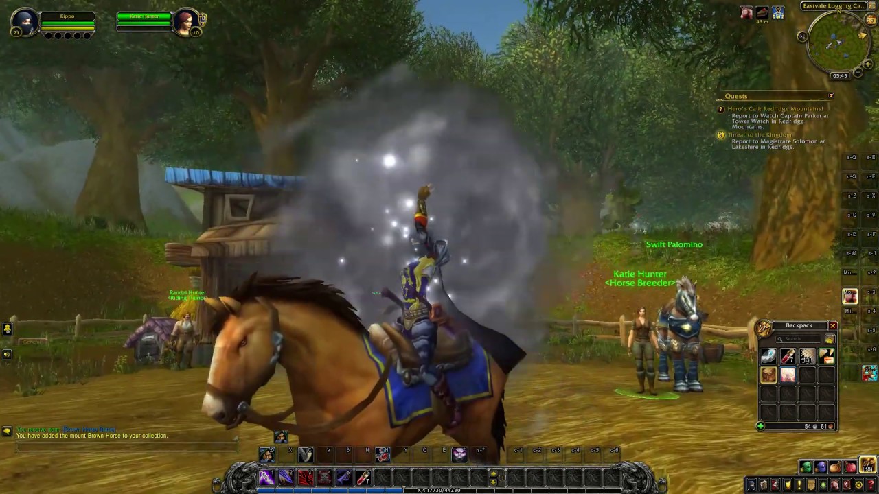 Randal Hunter the Riding Trainer location - World of Warcraft