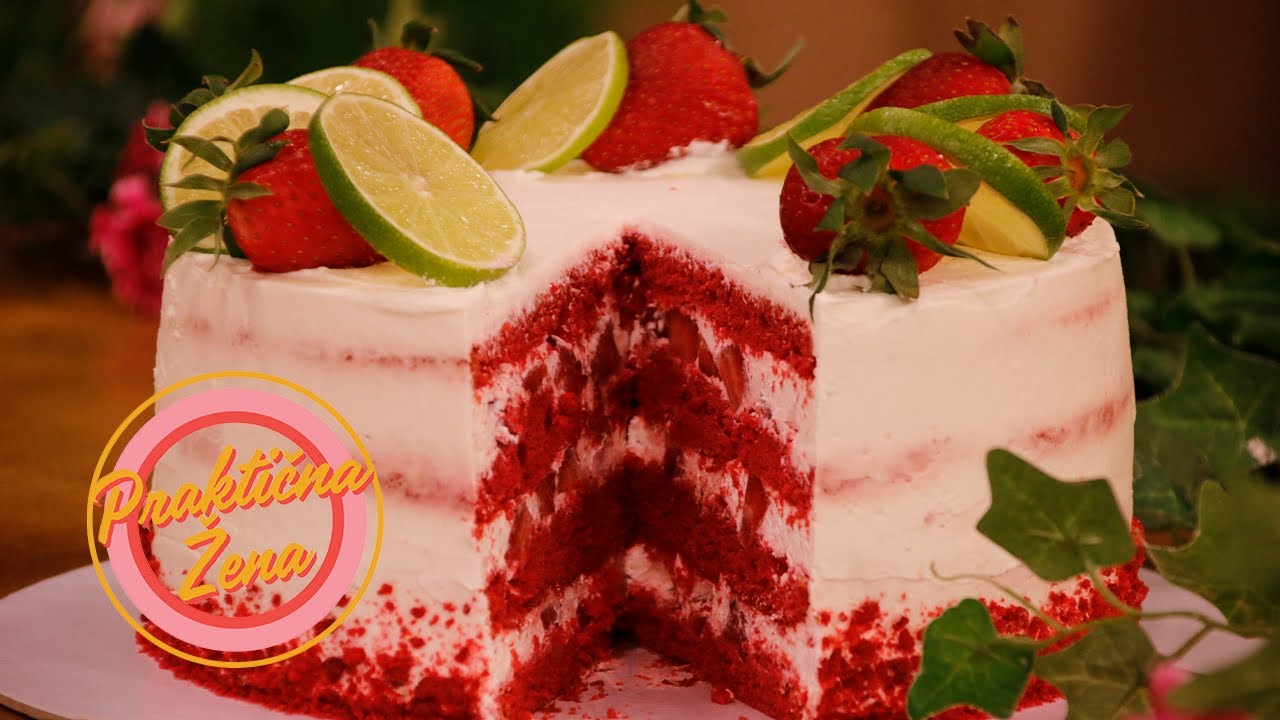 Praktična žena – Red velvet sa jagodama