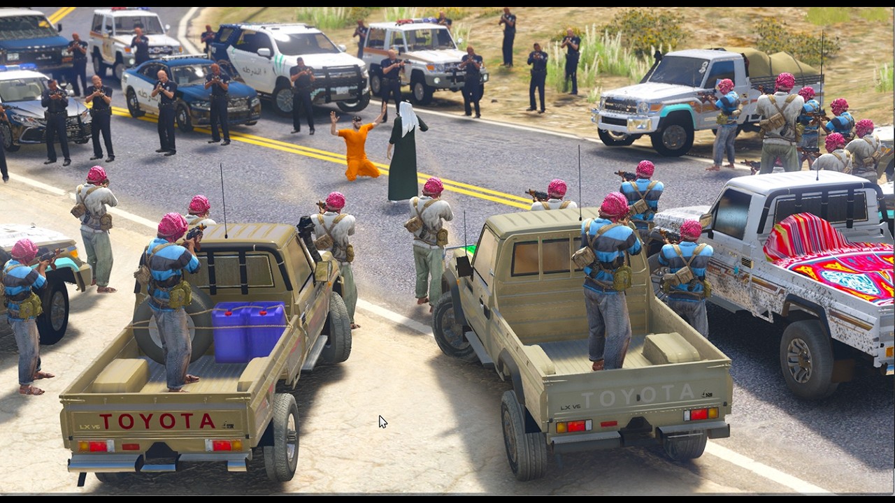 قراند 5 :راعي الشاص ينسجن ضلم ولاكن فزعه أصحاب الشاصات جعلت الجميع منصدمين: GTA V