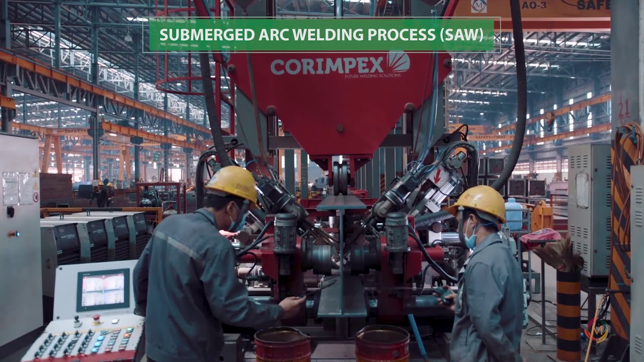Process video of Built Up H Beam