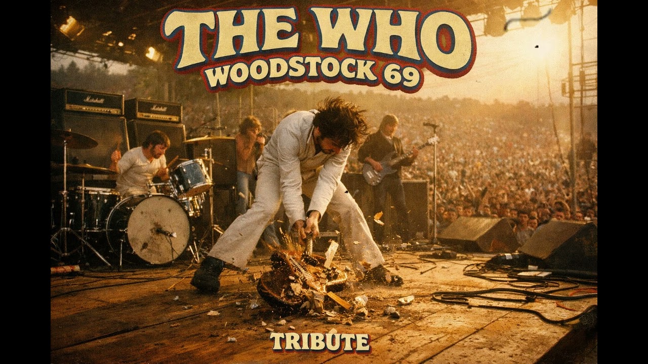 The Who Woodstock 1969 Live | Legendary Guitar Smash Rock Performance Inspired Tribute